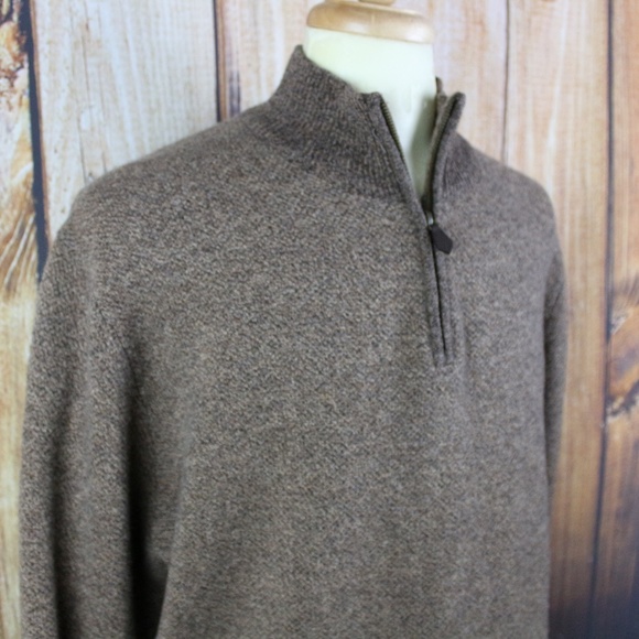 Brooks Brothers Men's Sweater XXL 1/4 Zip Wool - Picture 6 of 6
